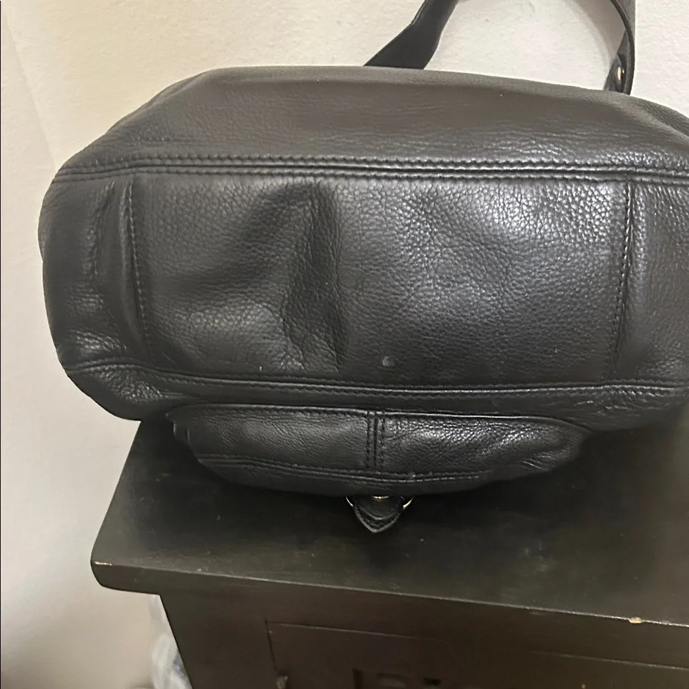 Michael Kors Black Hobo Bag with Gold Accents